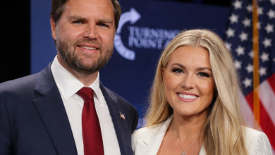 JD Vance and Erika Kirk