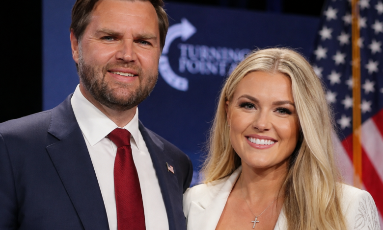 JD Vance and Erika Kirk